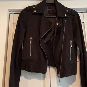 Forever 21 moto jacket size S black